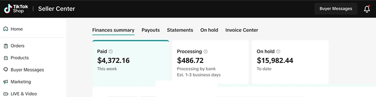 Finances summary